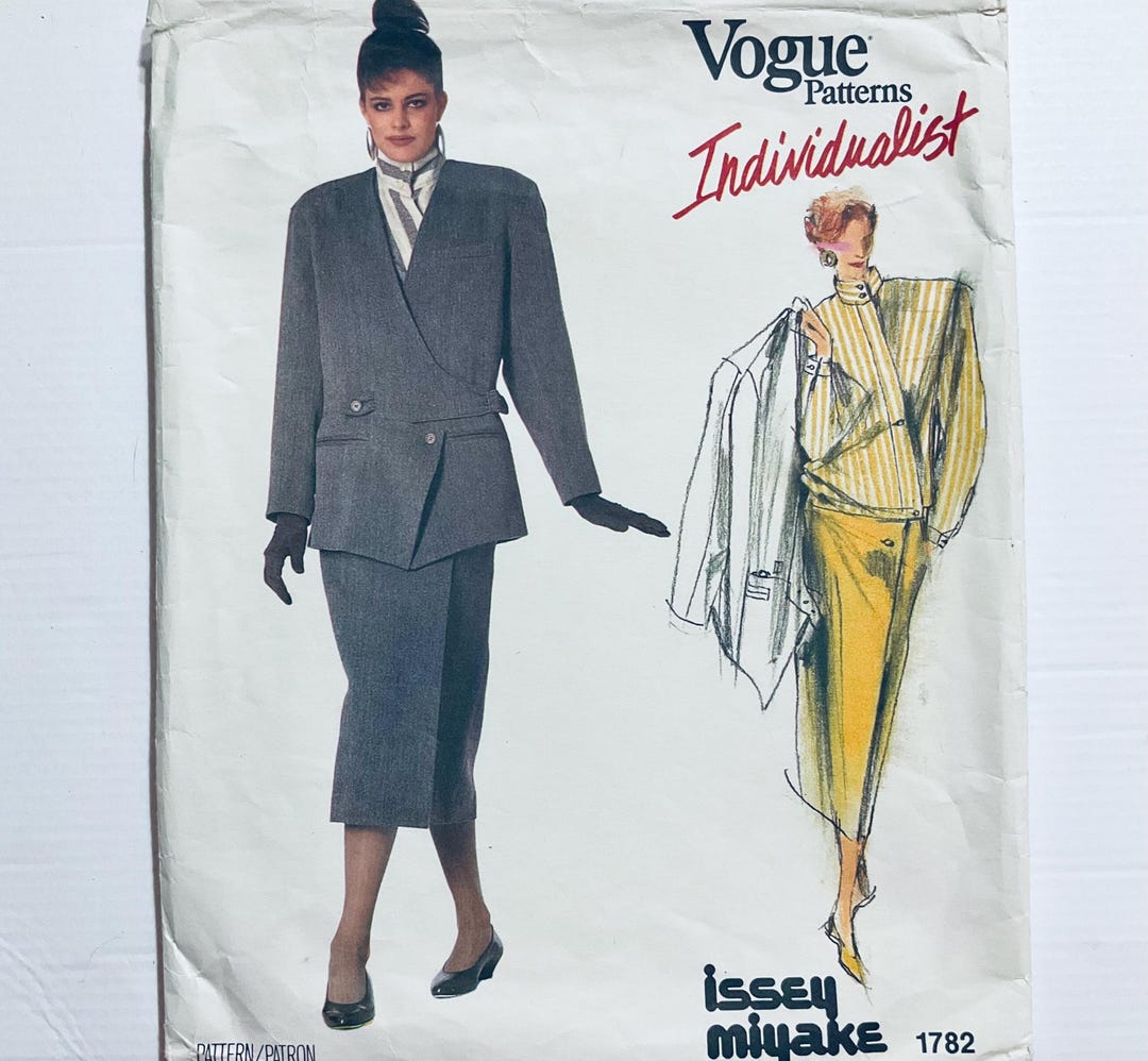 Vogue 1782 Vintage 1986 Sewing Pattern by Issey Miyake Jacket, Skirt ...
