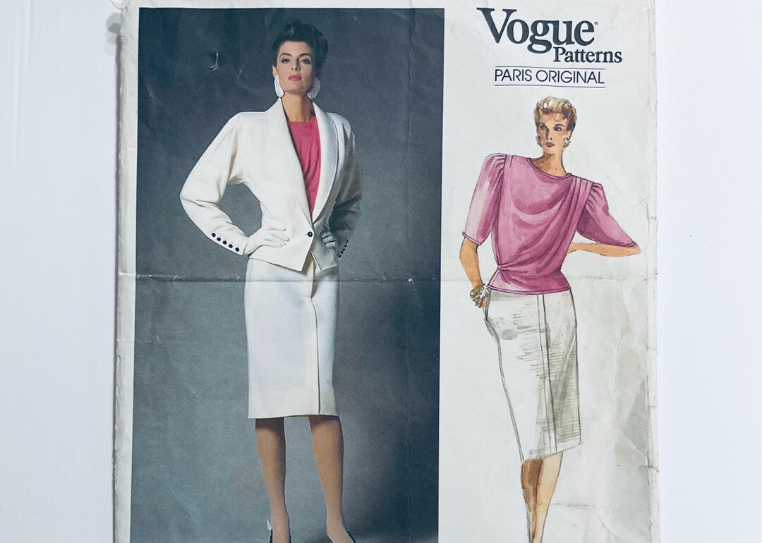Vogue 1766 Vintage 1986 Sewing Pattern by Emanuel Ungaro Misses' Jacket ...