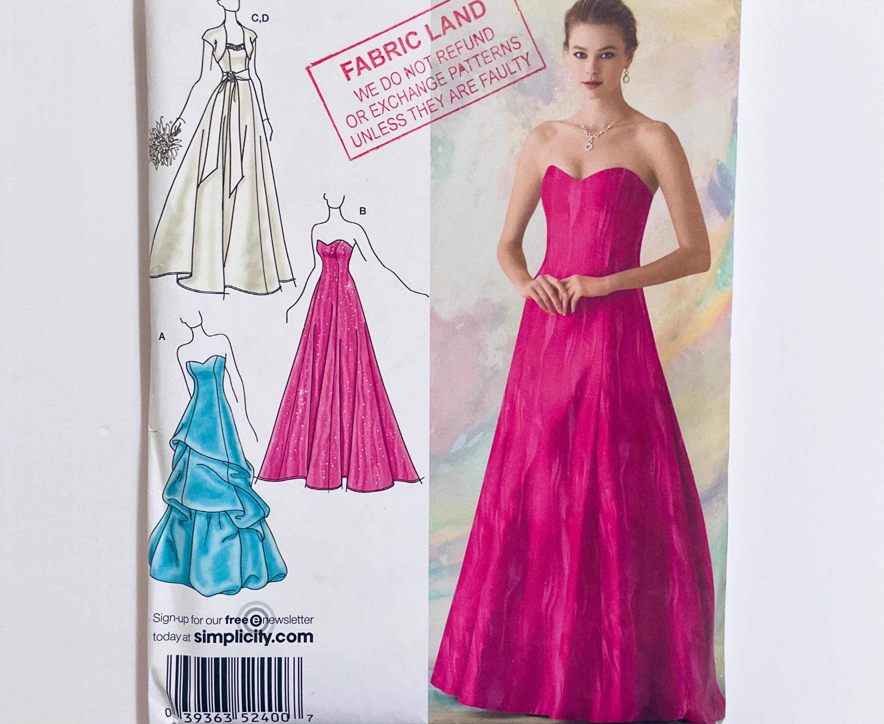 sachin and babi light blue dress McCall's Sewing Pattern M7685 Misses' Deep V Dress