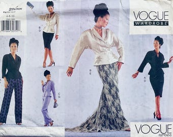 Vogue 2503 Vintage 2000 Wardrobe Advanced Sewing Pattern Misses