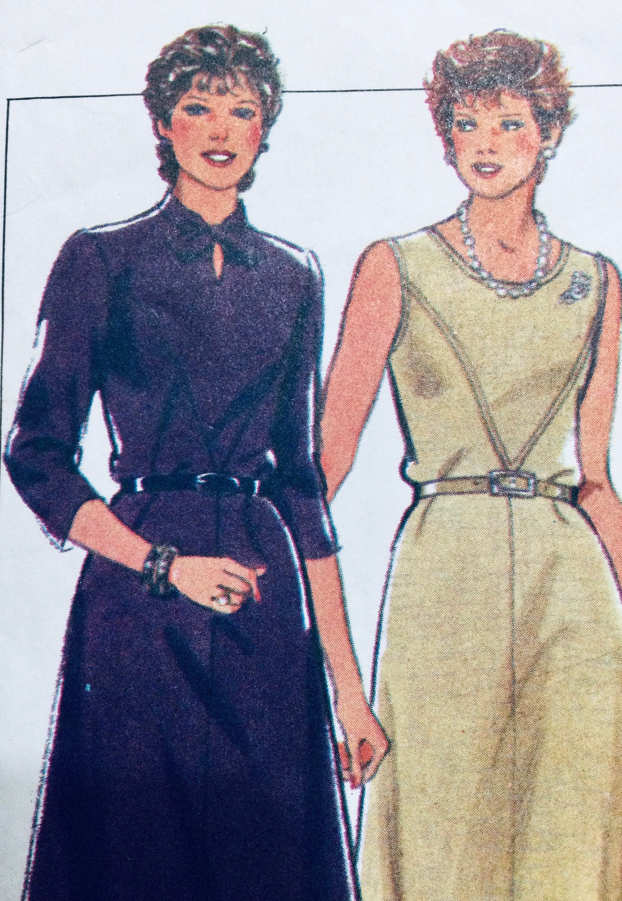 ハンドメイド作品 Style 4026 Vintage Early 80s Sewing Pattern Misses Dress to