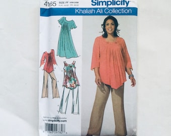 Skirt in 2 Lengths Pullover Knit Top Sizes 20W-28W Simplicity Khaliah Ali Collection Pattern 1761 Womens Jacket 