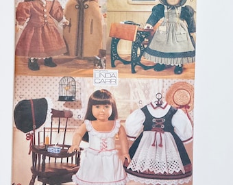 Vogue Craft 9641 Vintage 1997 Sewing Pattern Early American Doll's Outfits for 18" doll factory folded