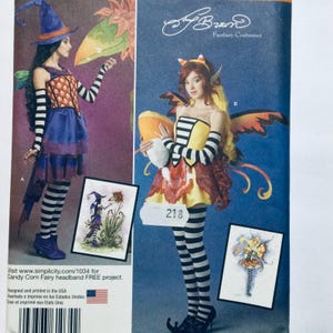 Einfachheit 1034 Schnittmuster Misses Fantasy Kostüm Kleid, Rock, Hut, Bustier 14-22 werksgefaltet