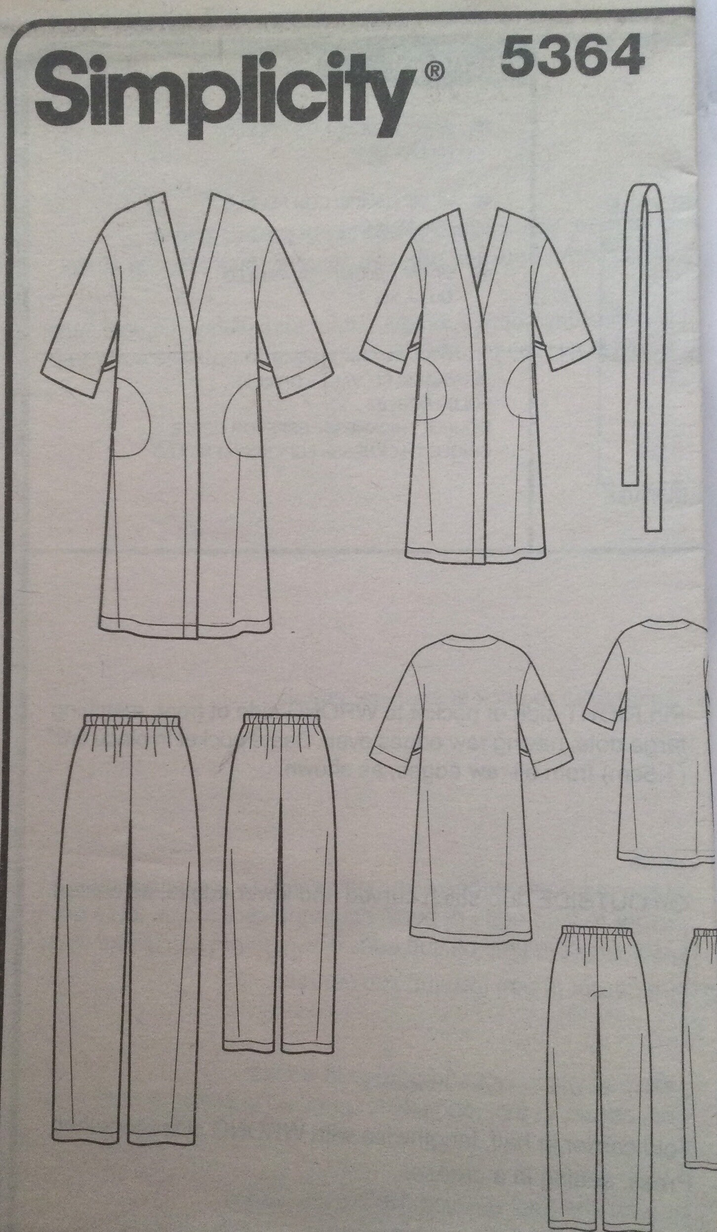 オンラインショップ for Pattern Sewing Easy 5364 Simplicity Unisex Teens Child's 裁縫材料