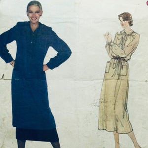 Vogue 2051 Designer Original Valentino Symönster Vintage 1970-talsklänning Tunika Kjol storlek 12 komplett skärning