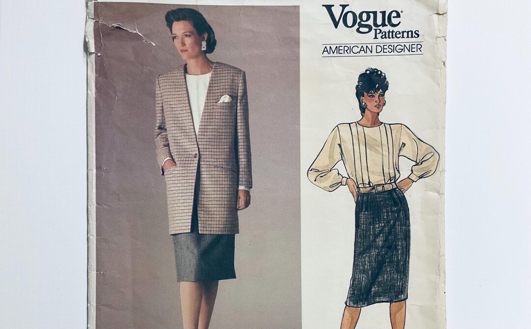 Vogue 1589 Vintage 1985 Sewing Pattern by Anne Klein Misses' Jacket ...