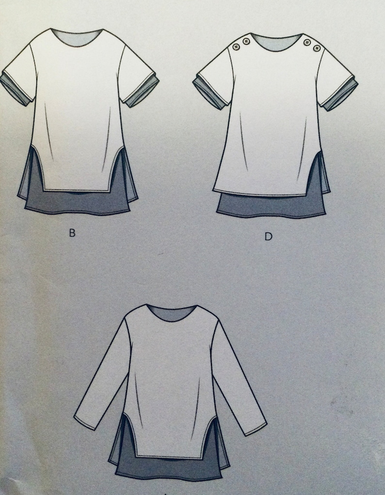 Simplicity 9046 Sewing Pattern Misses' Layered Tunics Sizes Xs-xl ...
