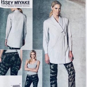 Issey Miyake Vogue Designer Original 1204 Symönster för Misses Tunika och Byxor för 6 till 12 år, fabriksvikta