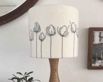 Teasel Embroidered Lampshade