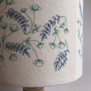 Embroidered flowers Lampshade image 10