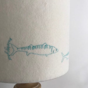 Lampshade Embroidered Mackerel - Etsy