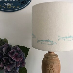 Lampshade Embroidered Mackerel - Etsy