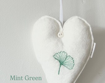 Felt Heart Embroidered