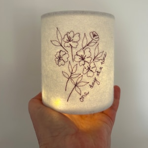 Affirmation Embroidered Lantern image 1