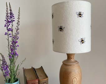 Bee Embroidered Lampshade