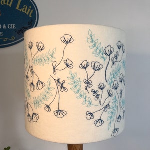 Embroidered flowers Lampshade image 2