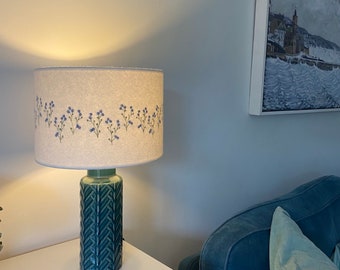 Forget-Me-Not Embroidered Lampshade