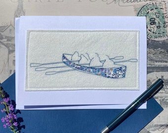 Gig Boat card with Liberty Print