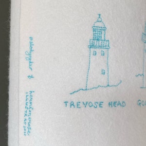 Cornish Lighthouse Lampshade collaboration with Hermione Rose image 3