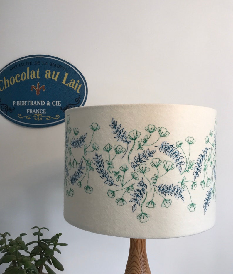 Embroidered flowers Lampshade image 8