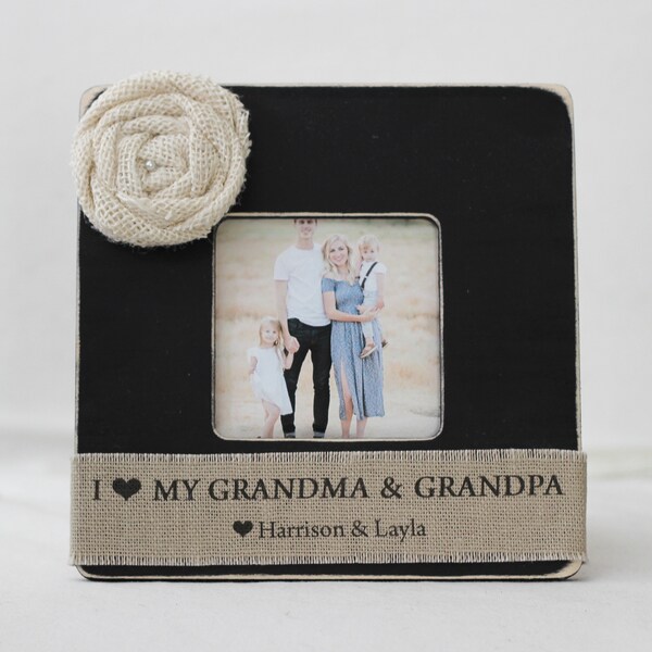 Grandparents Gift, Gift for Grandma, Gift for Grandpa, Gift from Grandchildren, Personalized Picture Frame, Grandparents Gift