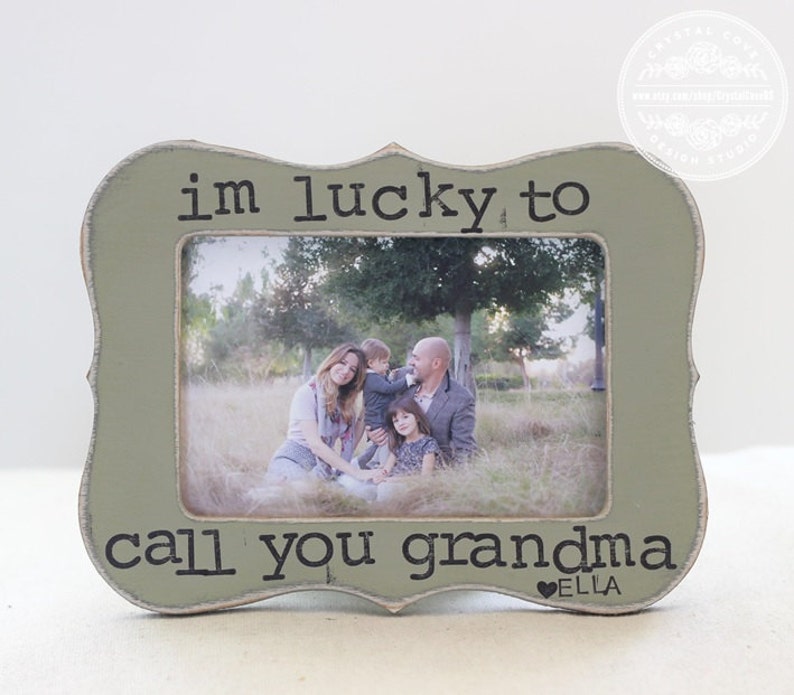 Grandma quality assurance Gift Picture Frame #39;I#39;m Lucky Call Grand to OFFicial site You