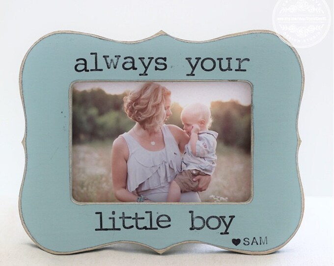 Christmas Gift for Mom Mother From Son Personalized Picture Frame for