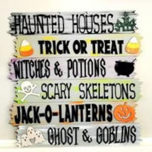 Laser Cut File Halloween Stacked Sign
