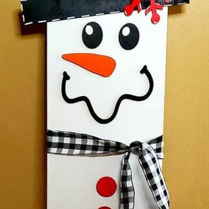 Snowman Pieces for Porch Leaner Laser Cut File SVG