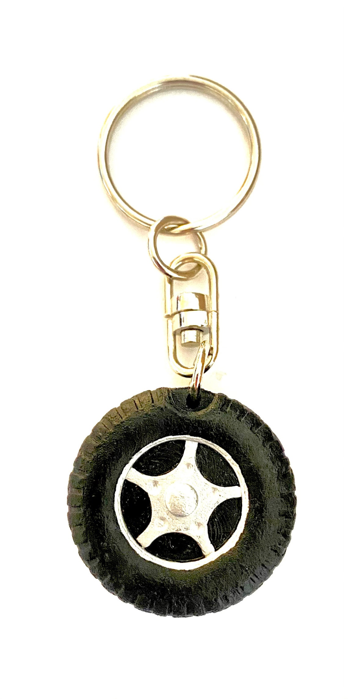 Miniature 5Spoke TIRE Keychain Fob Lanyard or Charm Auto Etsy