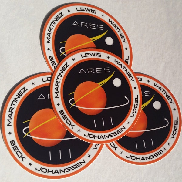 The Martian NASA ARES III Patch Vinyl Sticker