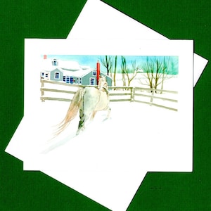 PREMIÈRE NEIGE - 8 cartes de correspondance en boîte