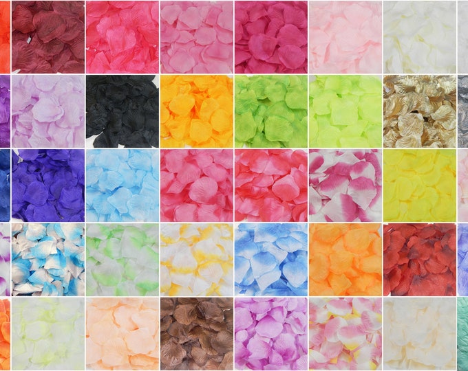 1000 Silk Rose Petals For Wedding Flower Bridal Decoration Etsy