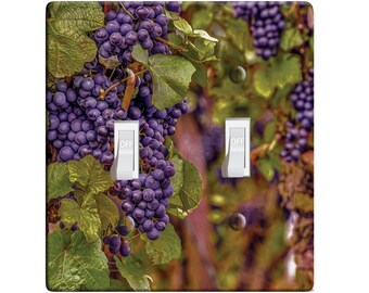 Light Switch Plate & Outlet Covers CABERNET SAUVIGNON  GRAPES ON A VINE 