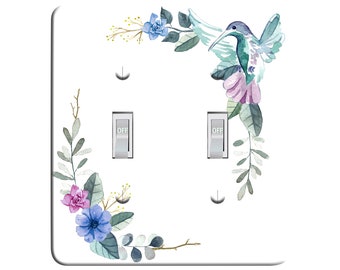 3dRose lsp_79486_2 Hummingbird Old Master Fine Art Floral Iii Light Switch Cover 