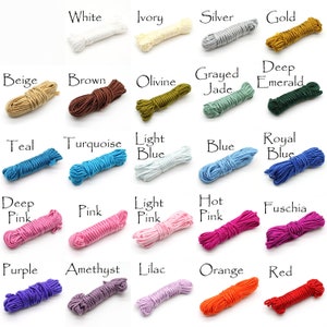 Soutache Braid Cord Trim Choose Color 3x1mm, 5 yds Colorfast DIY Jewelry Making & Sewing Quantity Discount image 1