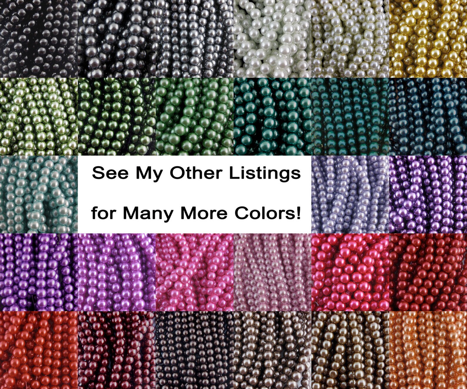 Hot Pink Glass Faux Pearl Strands Select Size: 4mm 6mm 8mm | Etsy