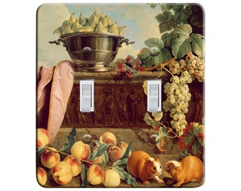 Embossi Printed Maxi Metal  Desportes Still Life with a Jug 1734  Switch Plate - Light Switch / Outlet Cover, 1156