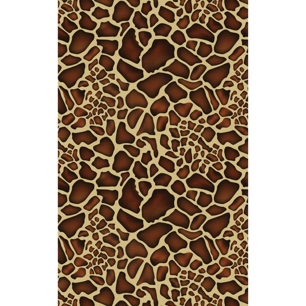 Embossi Printboard - Giraffe Skin Pattern 1804 - 12"x20" 1/8" MDF for Glowforge / Laser Cutting Crafts