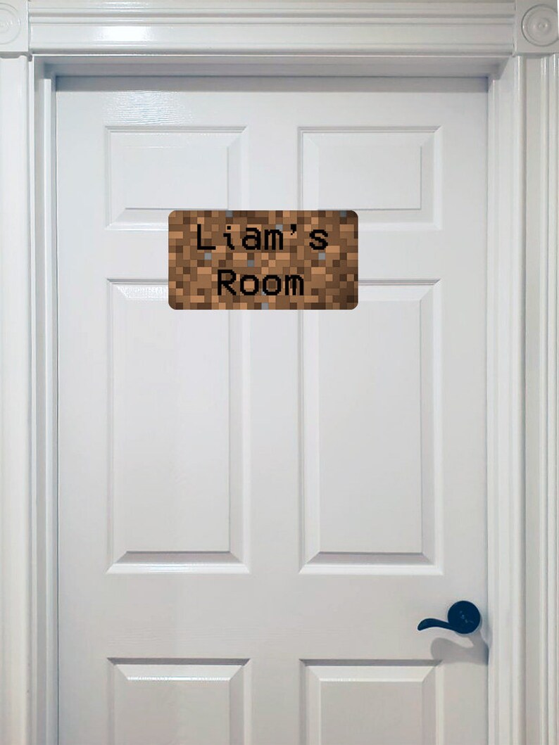 Personalized Minecraft Inspired Sign Minecraft Theme Party - Etsy