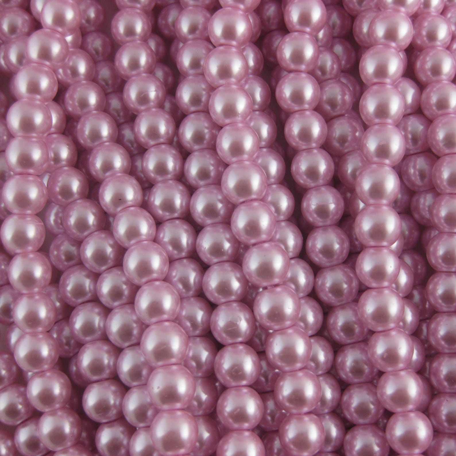 Pink Glass Faux Pearl Strands Select Size 4mm 6mm 8mm Etsy