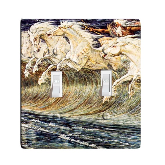 Embossi Printed Maxi Metal Walter Crane Horses of Neptune | Etsy