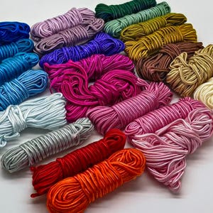 Soutache Braid Cord Trim - Choose Color - 3x1mm, 5 yds - Colorfast - DIY Jewelry Making & Sewing - Quantity Discount