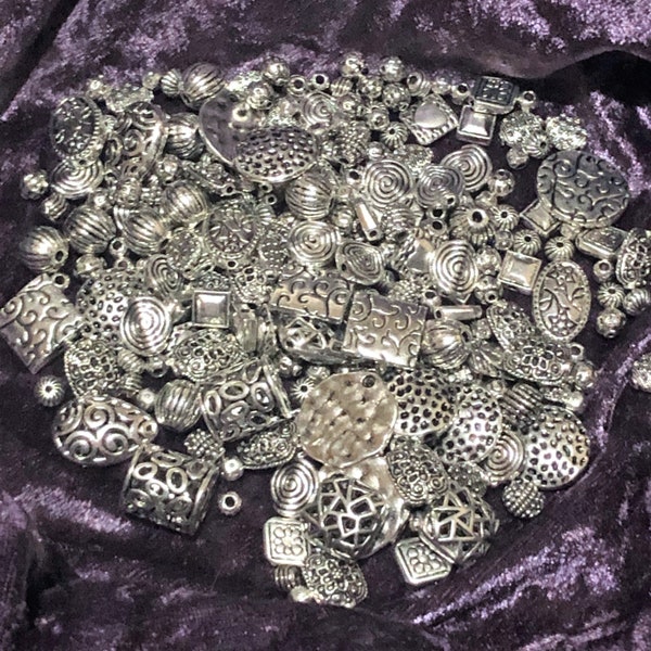 Pewter Bead Assortment-250 grams!!!