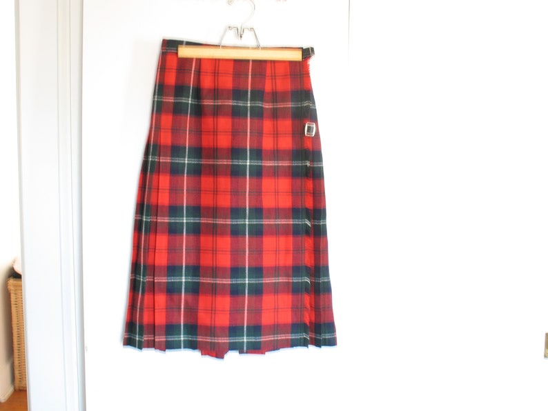 Vintage Strathmore Tartan Wool Kilt Girls 14 / Scottish Wool Etsy
