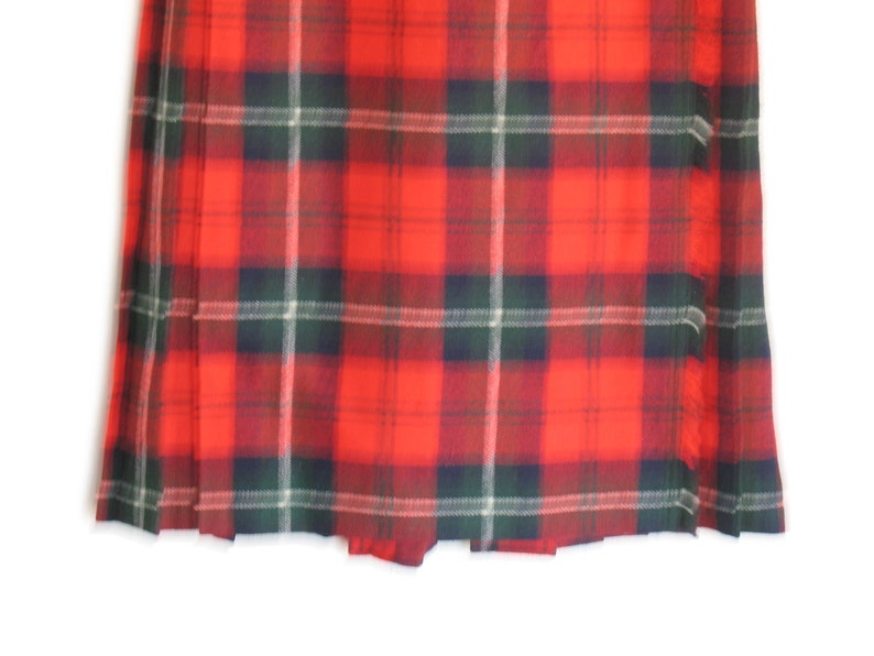 Vintage Strathmore Tartan Wool Kilt Girls 14 / Scottish Wool Etsy
