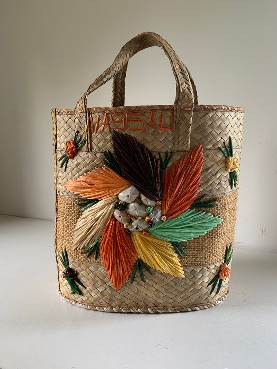 WOVEN BEACH TOTE