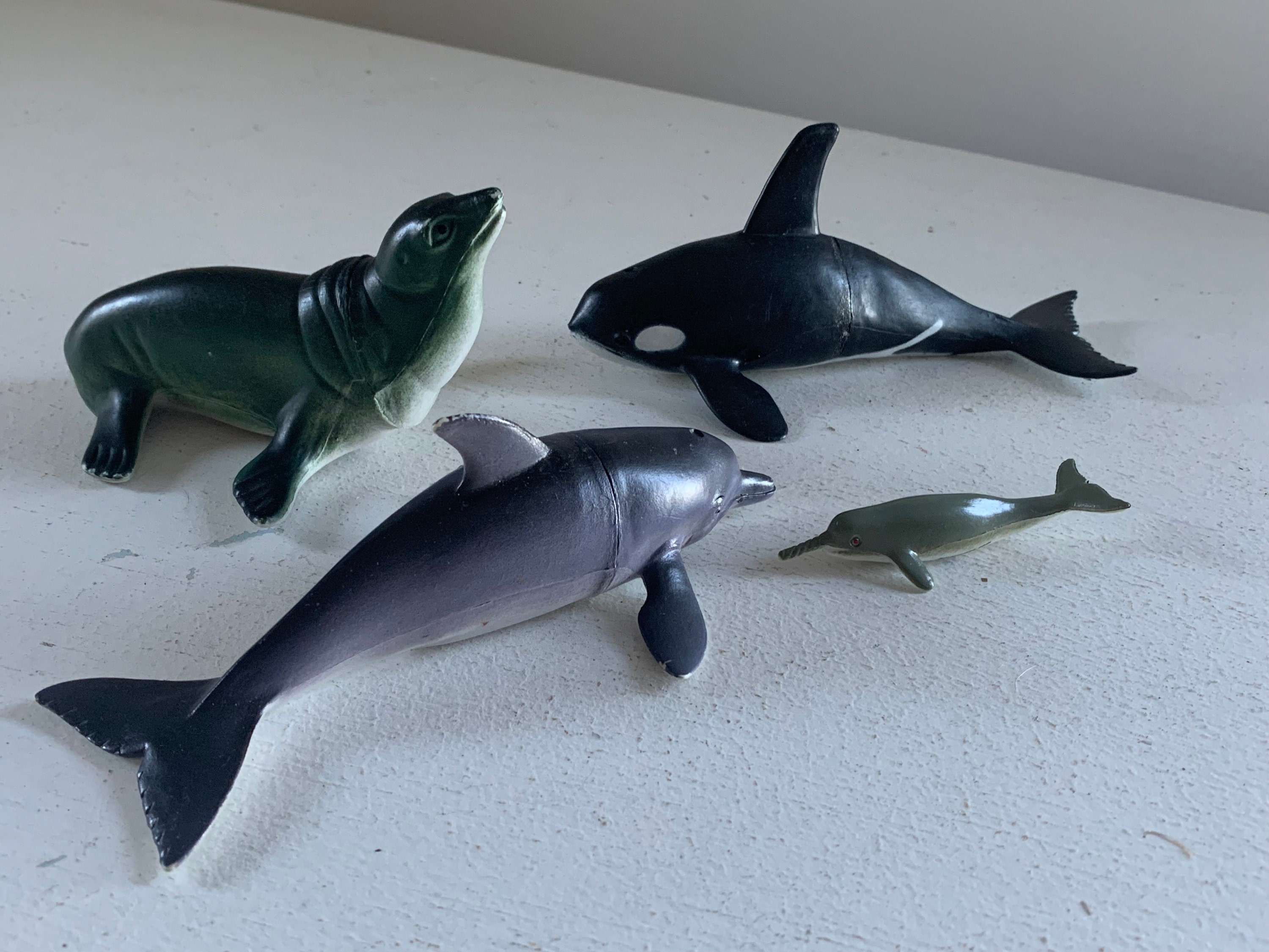 Vintage Plastic Ocean Animals Play Set / Toy Marine Animal Etsy