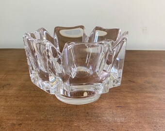 Vintage Orrefors crystal glass Corona bowl Sweden